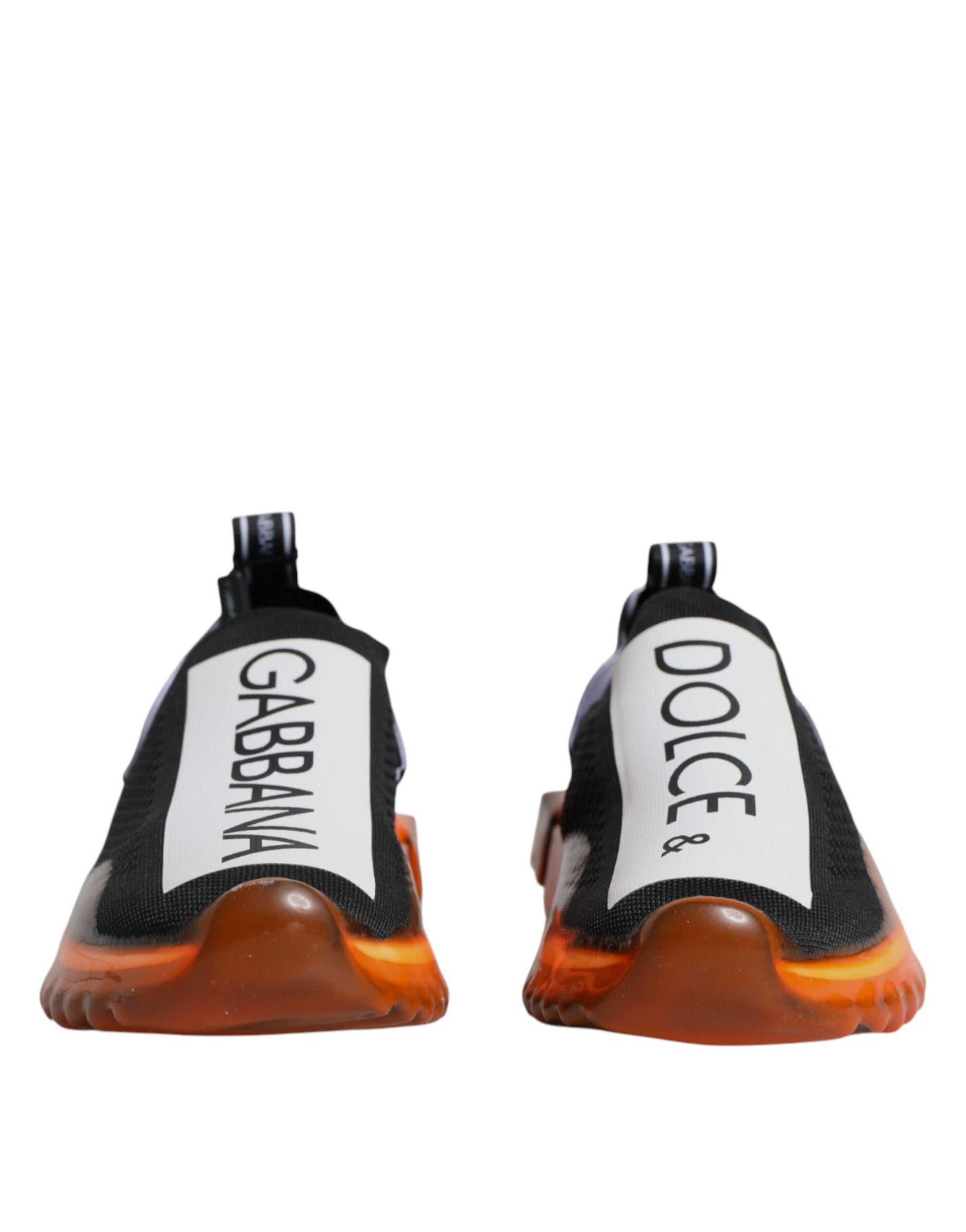 Black Orange Sorrento Slip On Sneakers Shoes