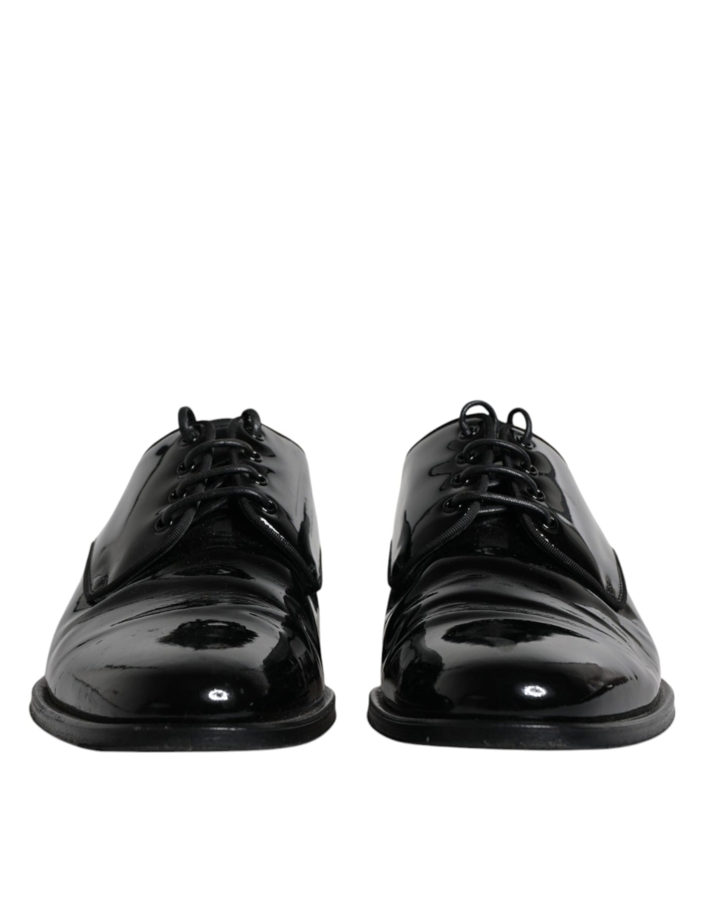 Black Leather Lace Up Men Derby Formal Shoes