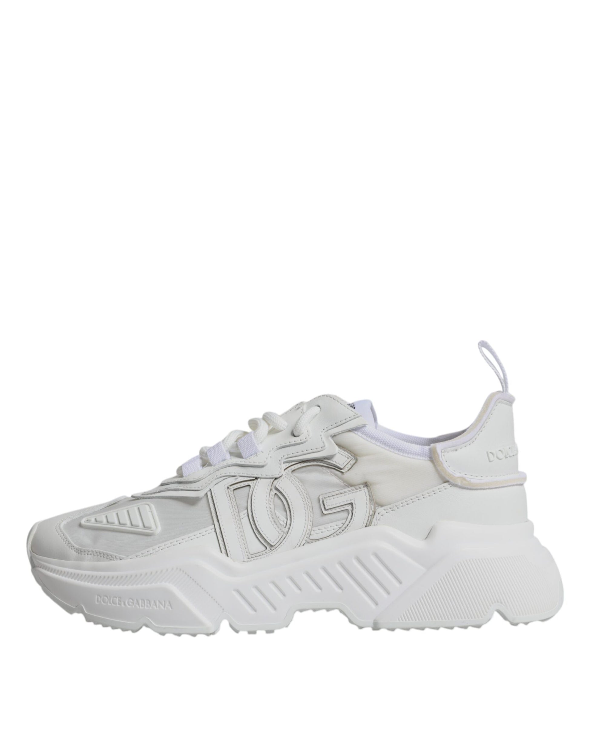 White Nylon Daymaster Low Top Sneakers Shoes