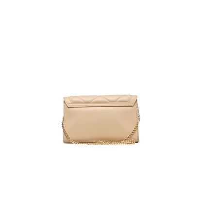 Beige Polyethylene Women Crossbody