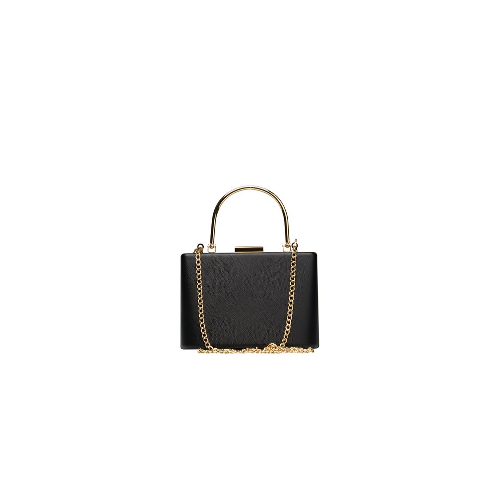 Black Polyethylene Women Handbag