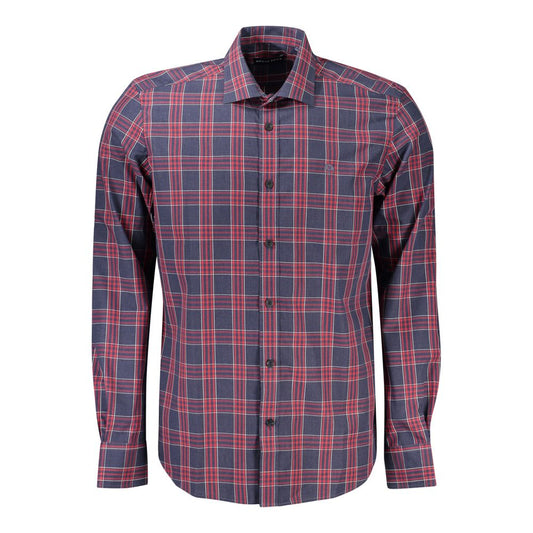 Blue Cotton Men Shirt