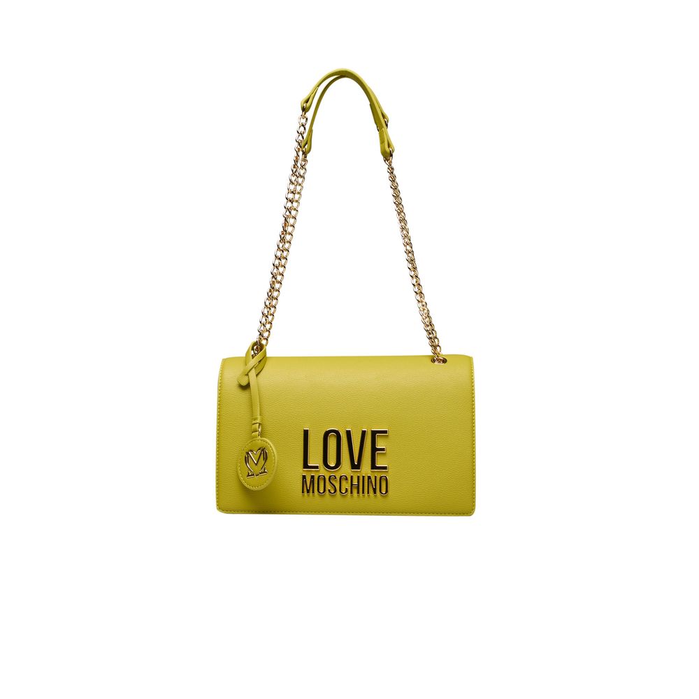 Yellow Polyethylene Women Crossbody Bag