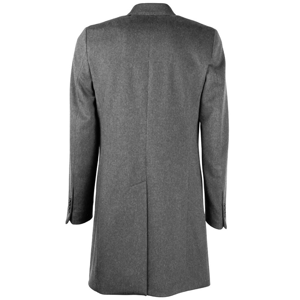 Gray Wool Men Jacket