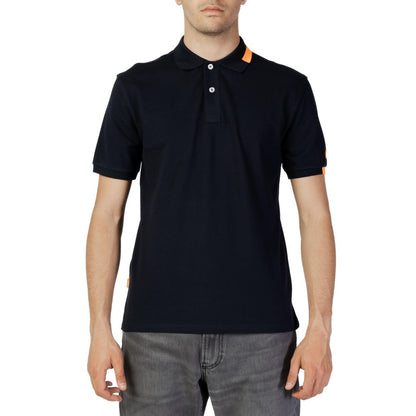 Blue Cotton Polo Shirt