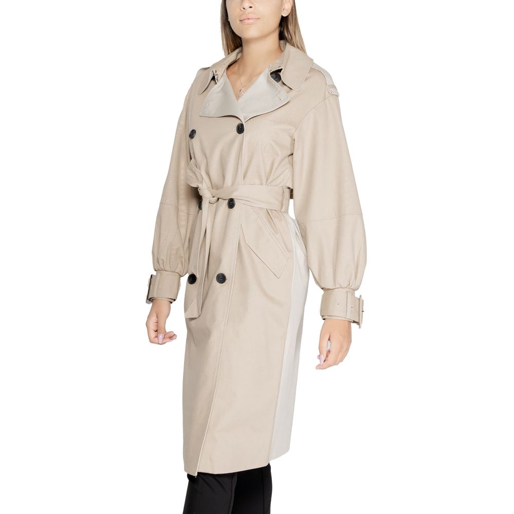 Beige Cotton Jackets & Coat