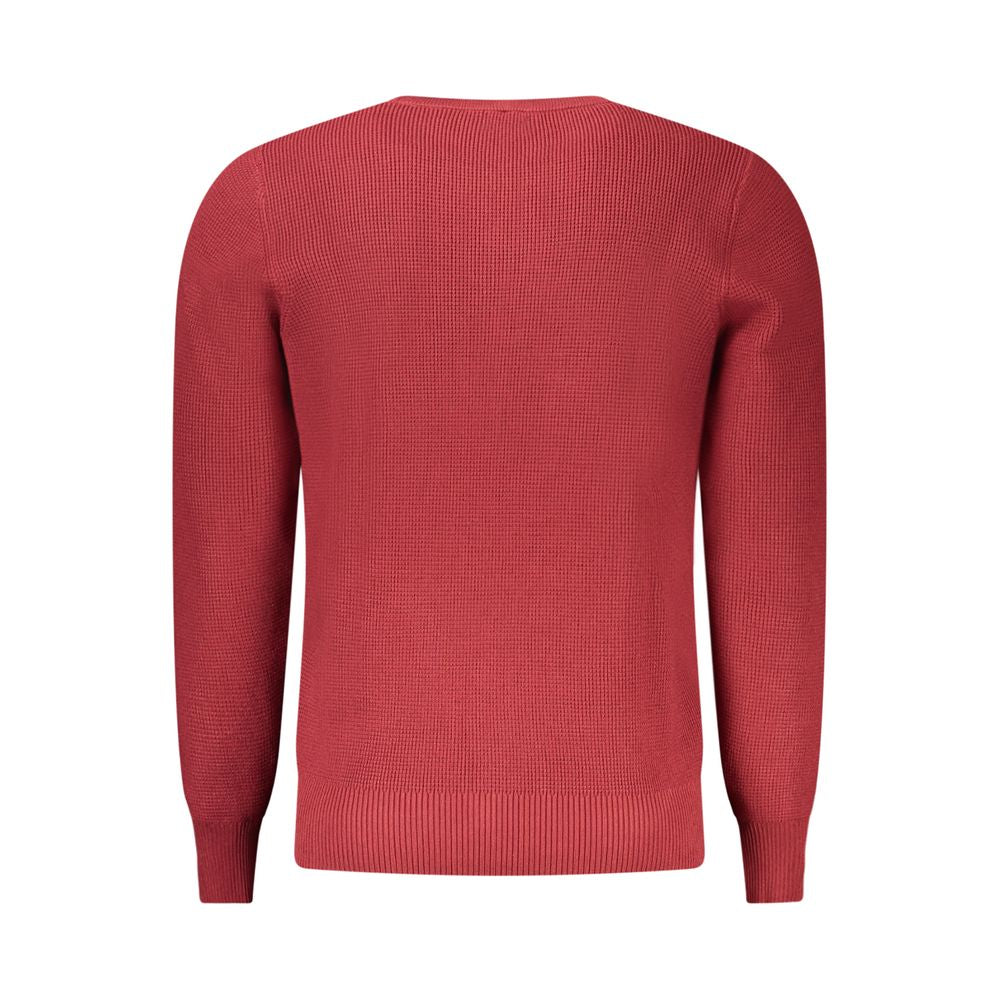 Red Viscose Men Sweater