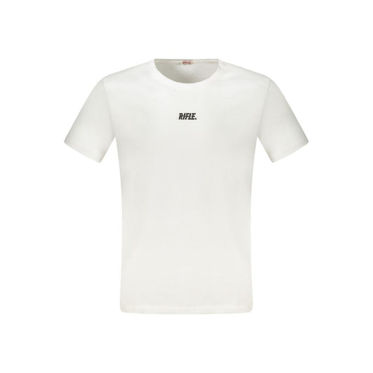 White Cotton Men T-Shirt