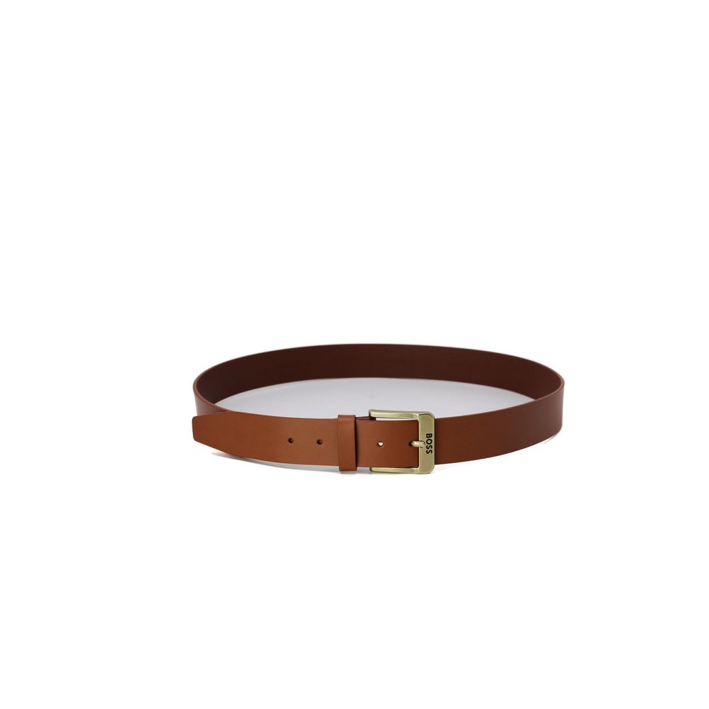 Beige Leather Belt