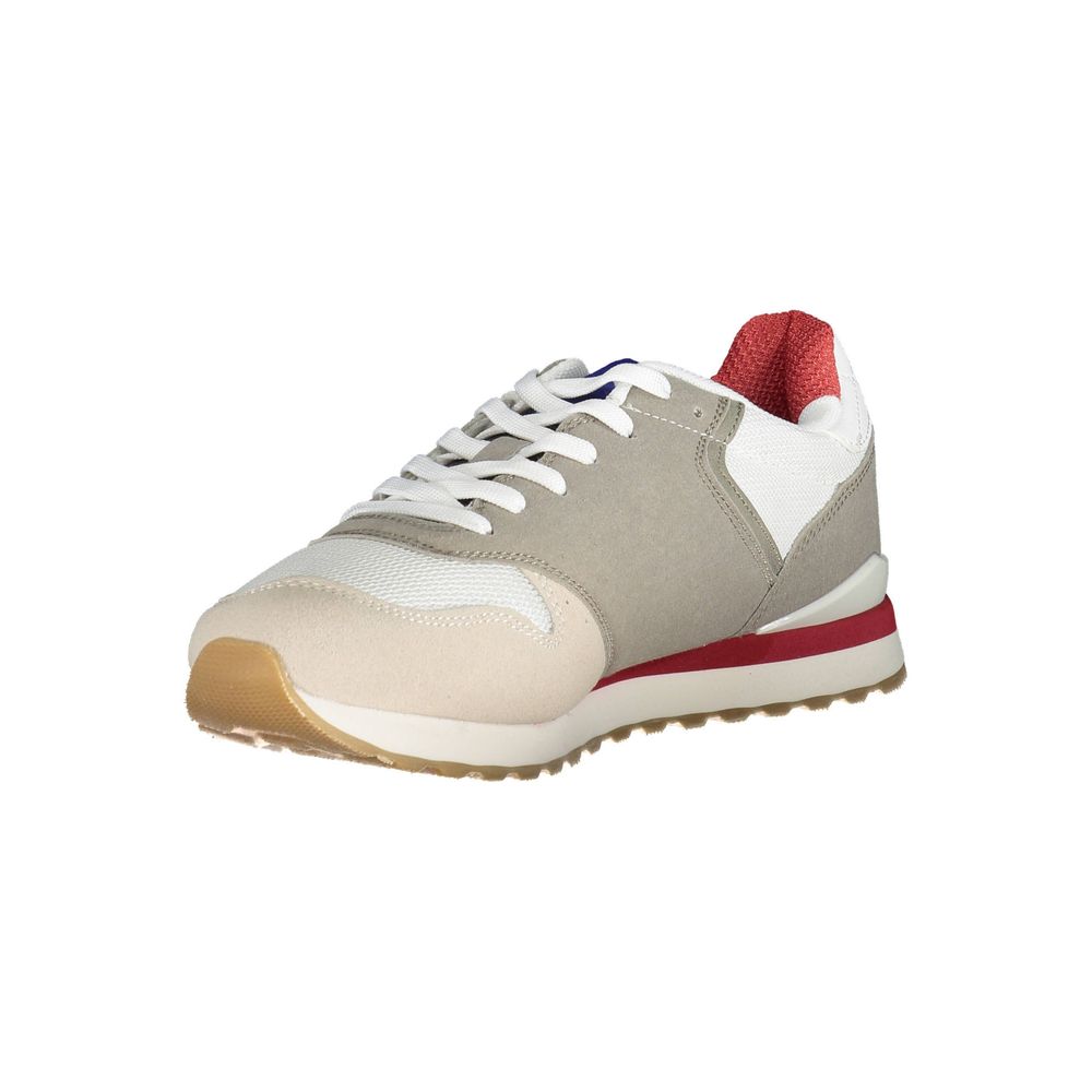 White Polyester Sneaker