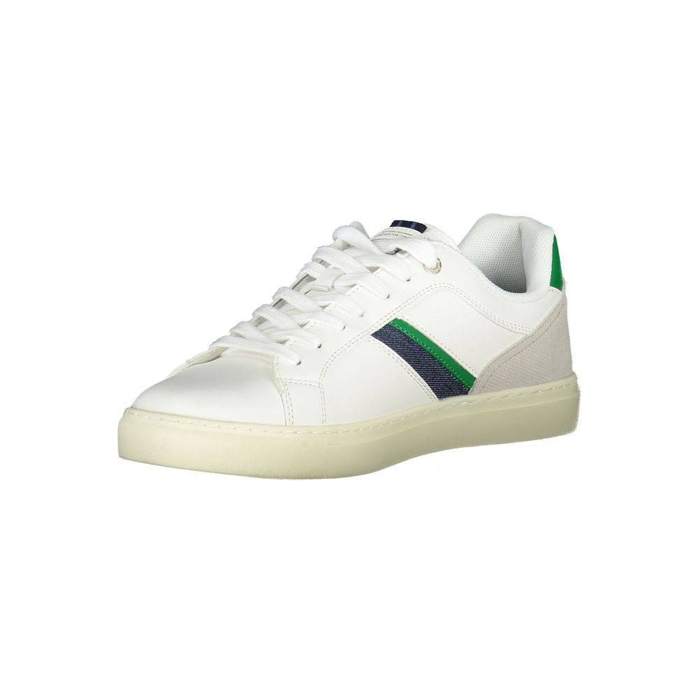 White Polyester Sneaker