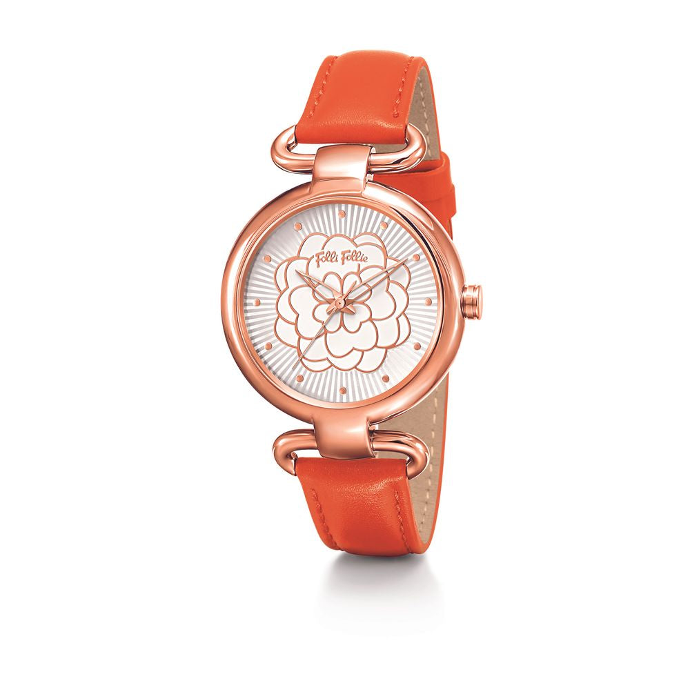 Orange Leather Watch