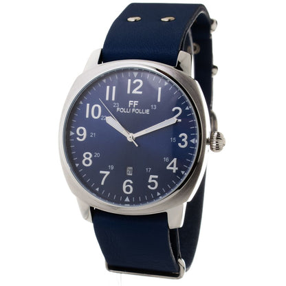 Blue Leather Watch