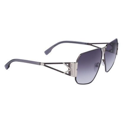 Gray Metal Sunglasses