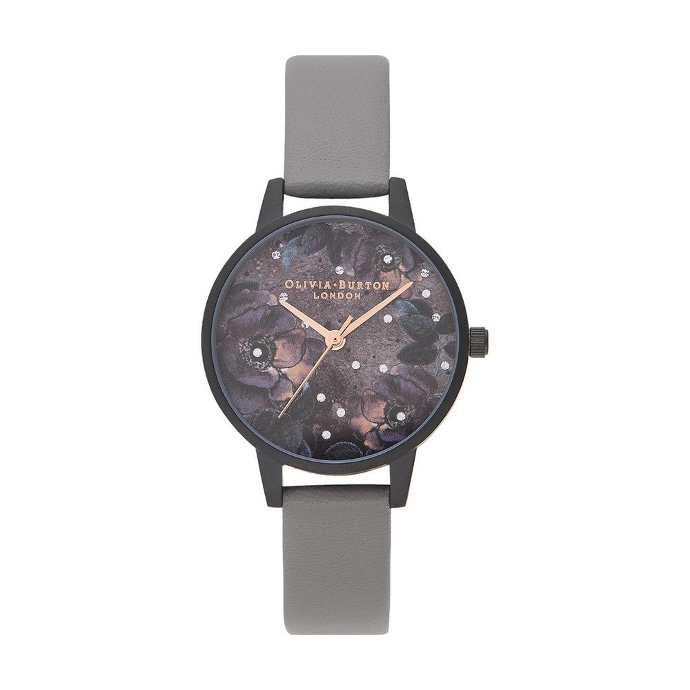 Gray Synthetic Leather Watch