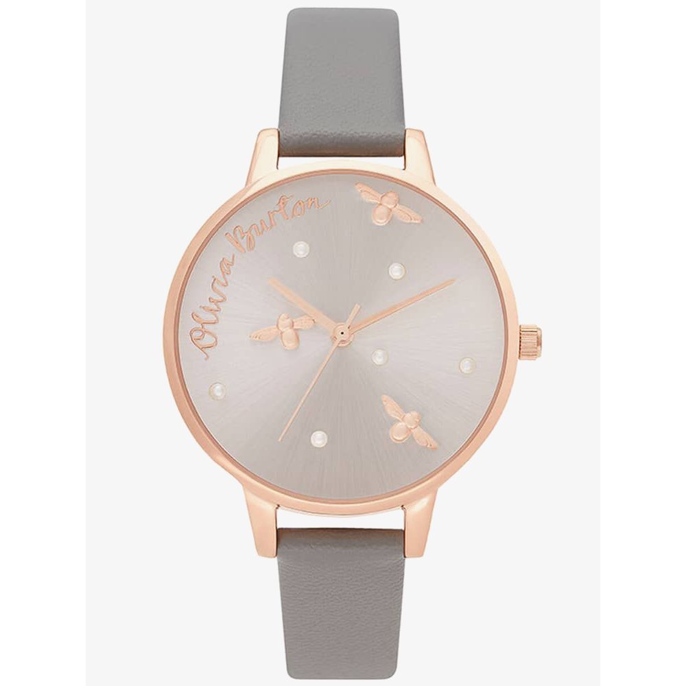 Gray Synthetic Leather Watch