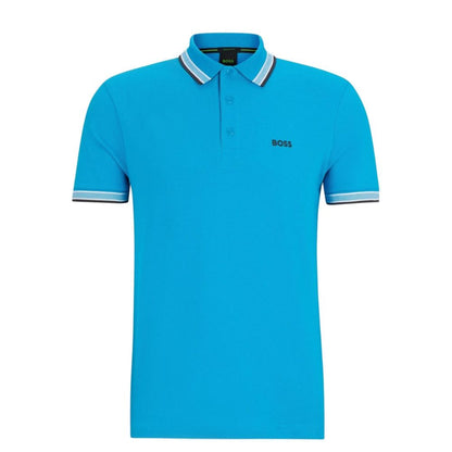 Turquoise Cotton Polo Shirt