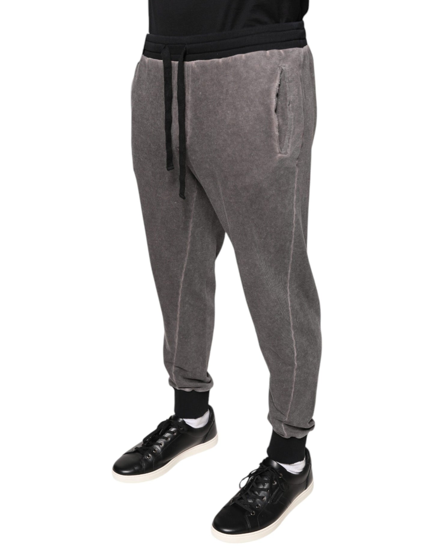 Gray Cotton Jogger Jogging Pants