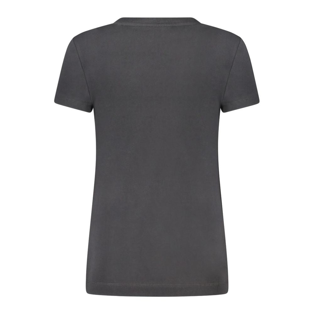 Black Cotton Tops & T-Shirt