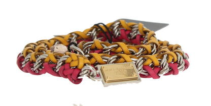 Elegant Multicolor Crystal-Embellished Belt