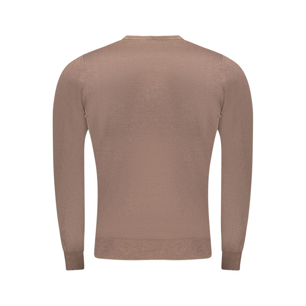 Brown Polyester Sweater