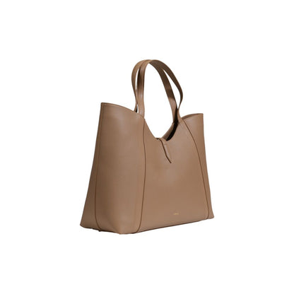 Beige Leather Handbag