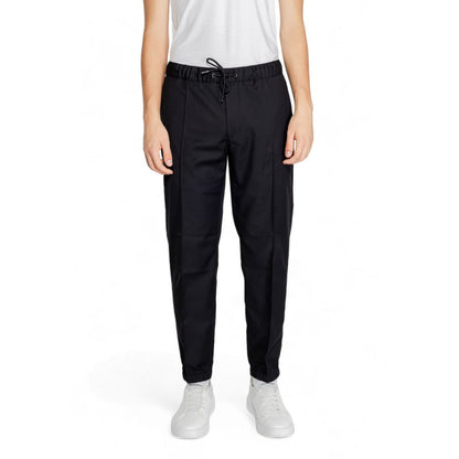 Black Polyester Jeans & Pant