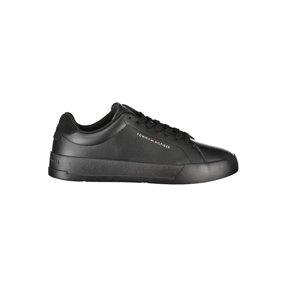 Black Polyester Sneaker