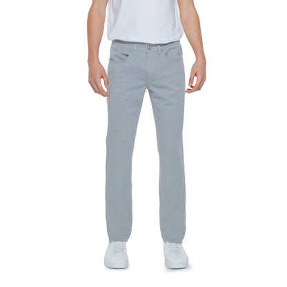 Gray Cotton Jeans & Pant