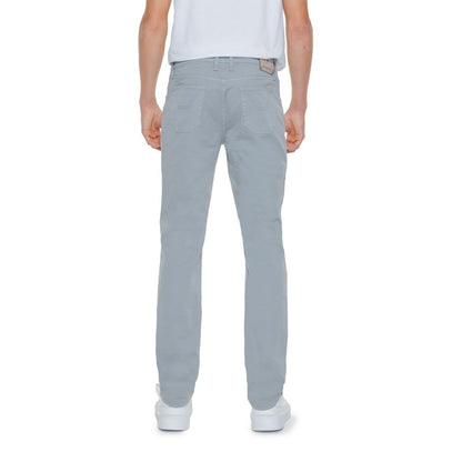 Gray Cotton Jeans & Pant