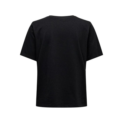 Black Cotton Tops & T-Shirt