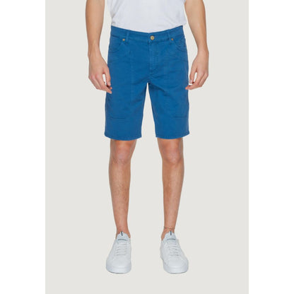 Blue Cotton Short