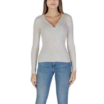 Cream Viscose Tops & T-Shirt