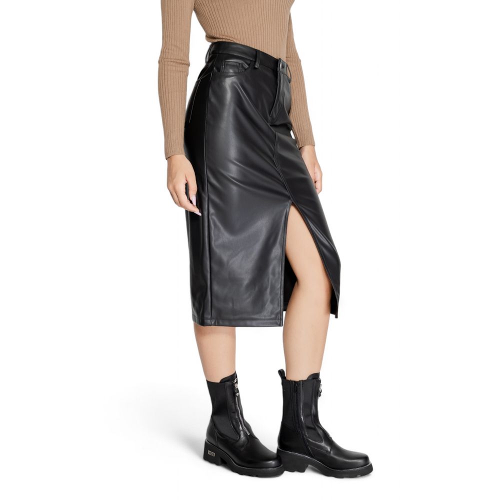 Black Polyester Skirt