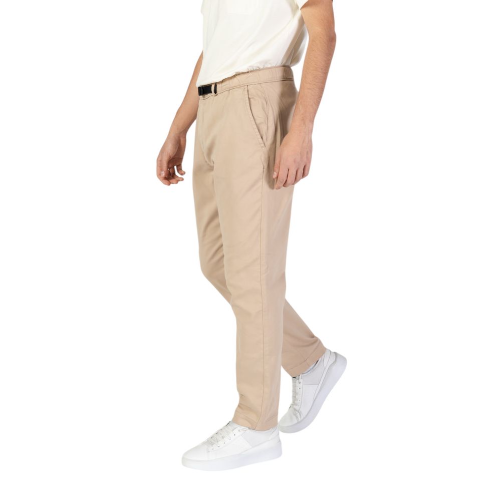 Beige Cotton Jeans & Pant