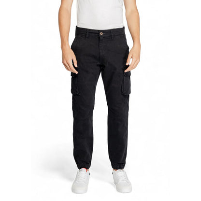 Black Cotton Jeans & Pant