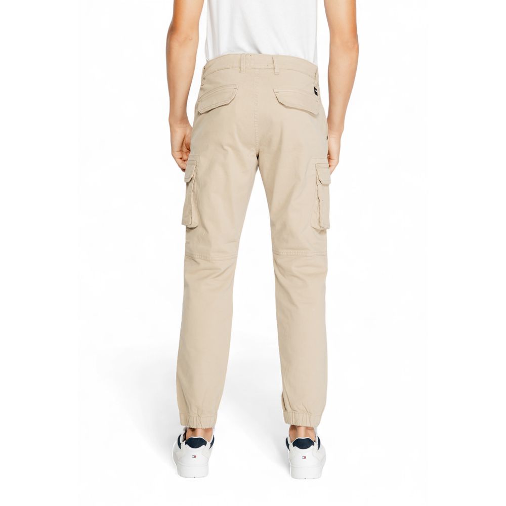 Beige Cotton Jeans & Pant