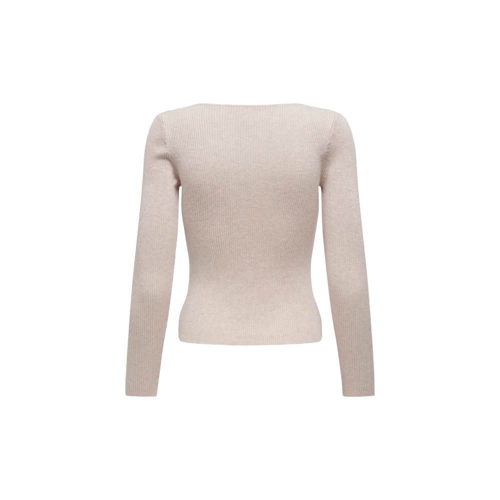 Beige Viscose Sweater