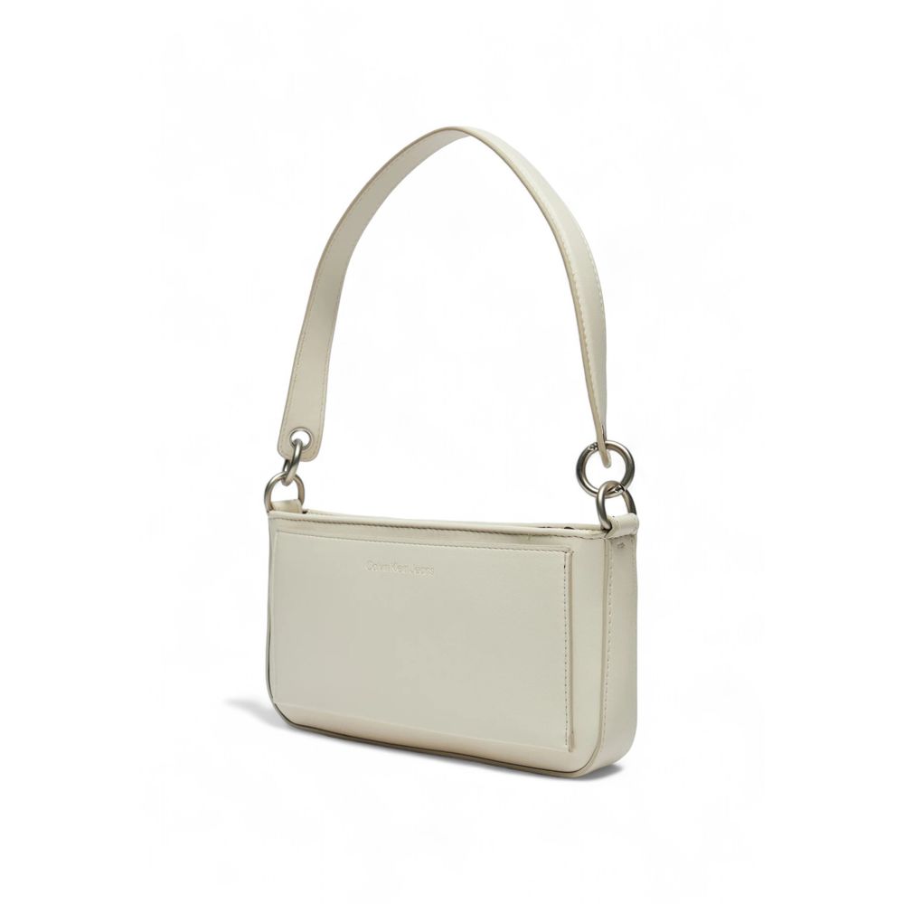 Beige Polyethylene Handbag