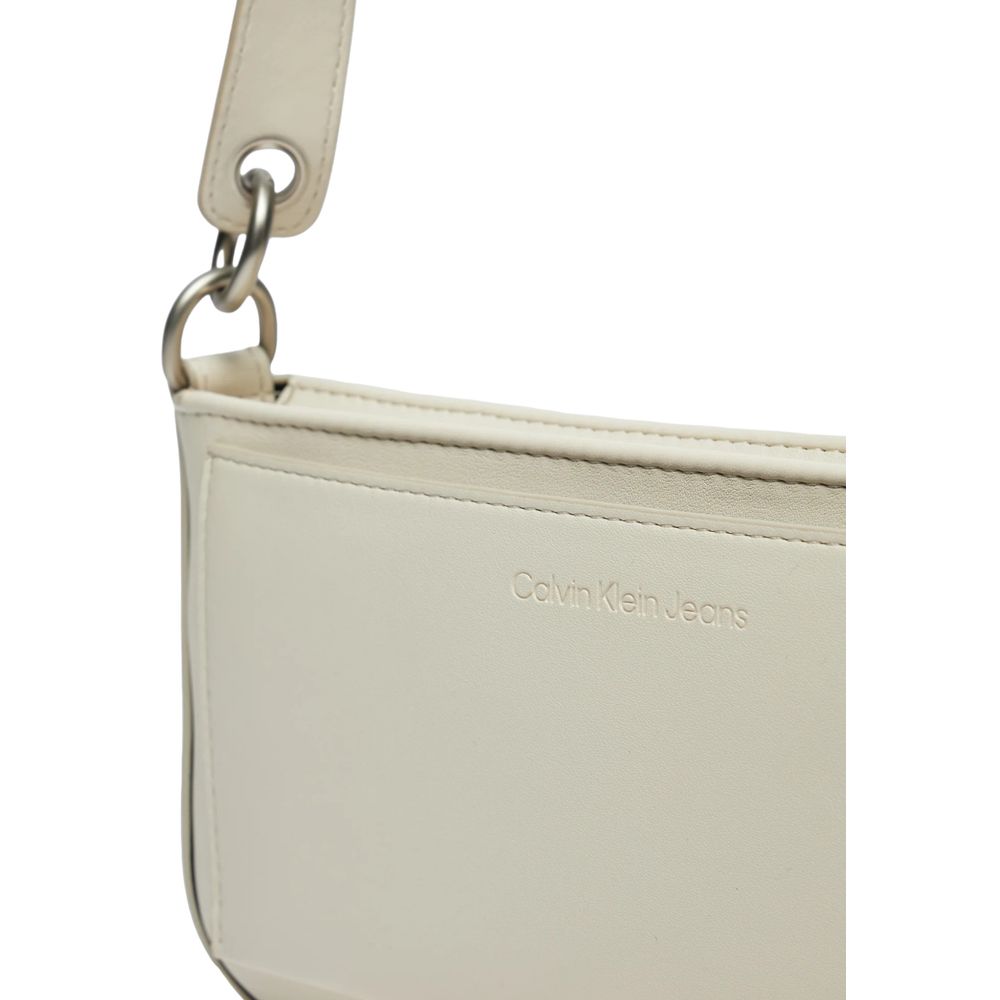 Beige Polyethylene Handbag