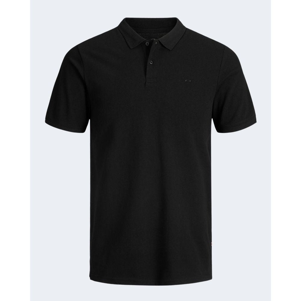 Black Cotton Polo Shirt