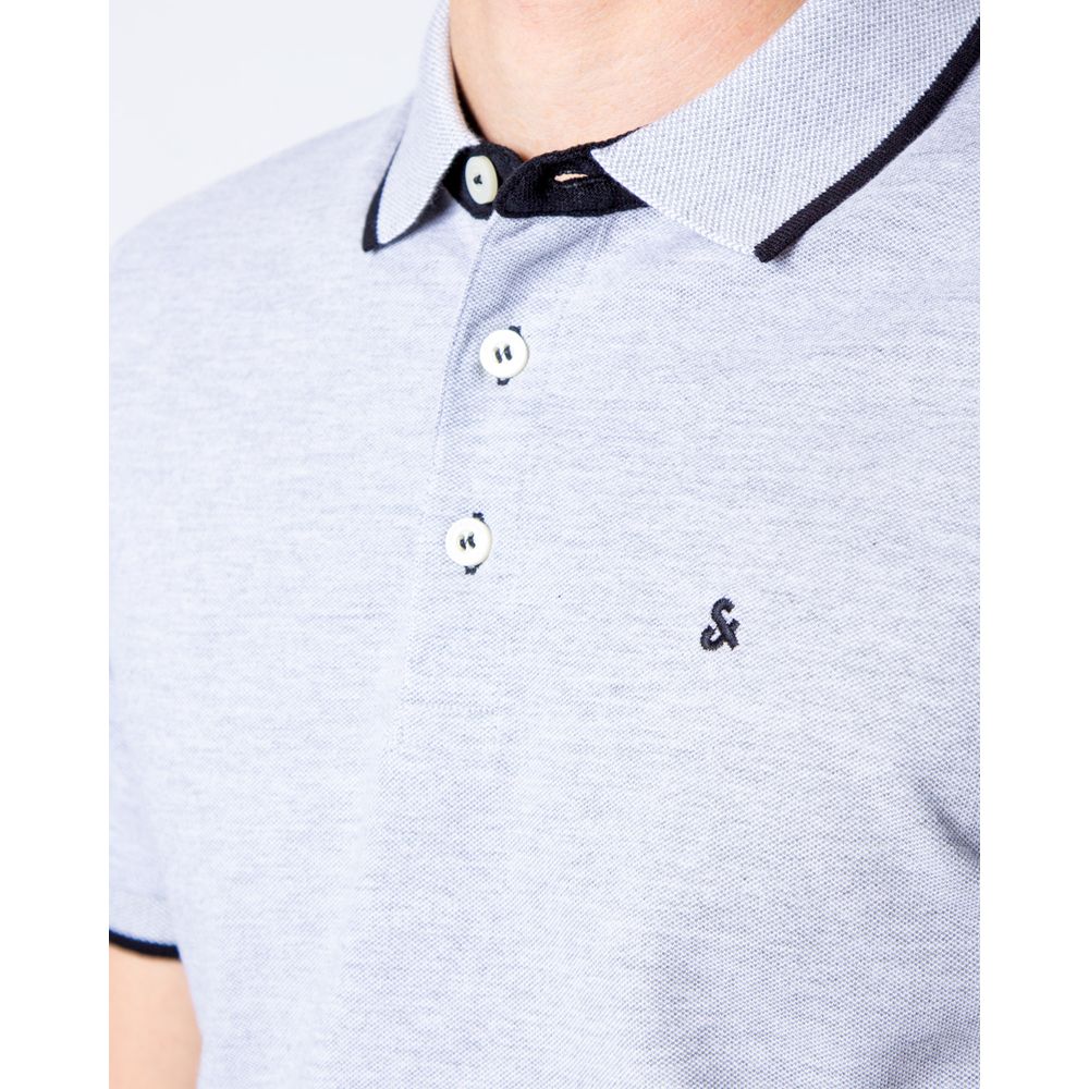 Gray Cotton Polo Shirt