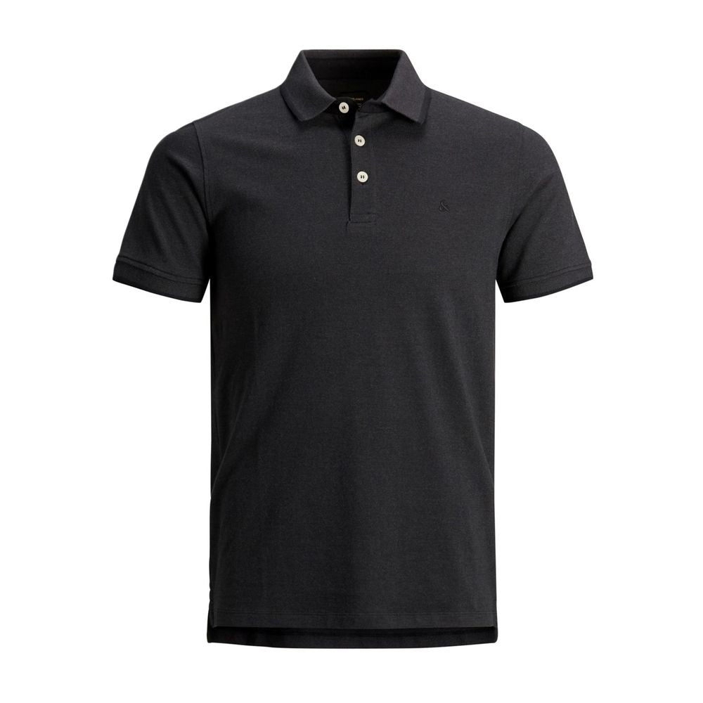 Gray Cotton Polo Shirt