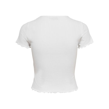 White Polyester Tops & T-Shirt