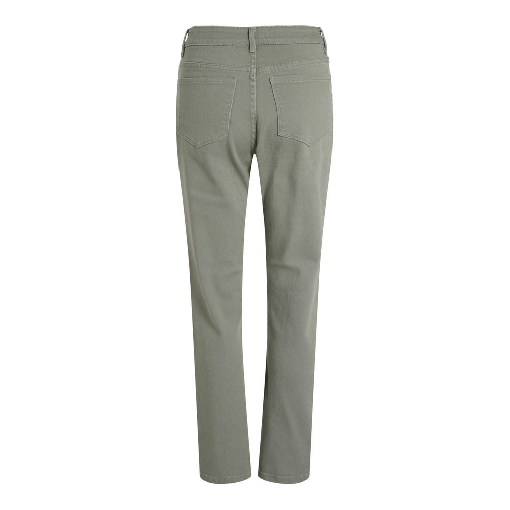 Green Cotton Jeans & Pant