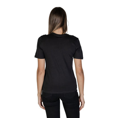 Black Cotton Tops & T-Shirt