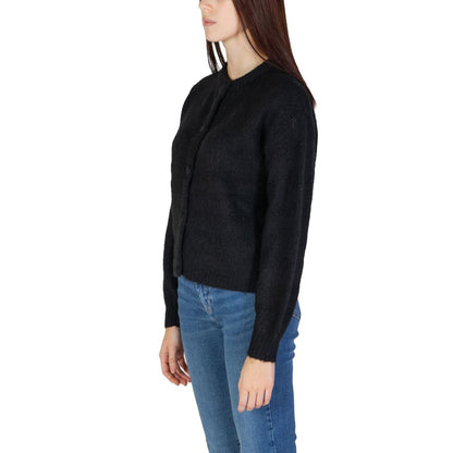 Black Recycled Polyester Cardigan