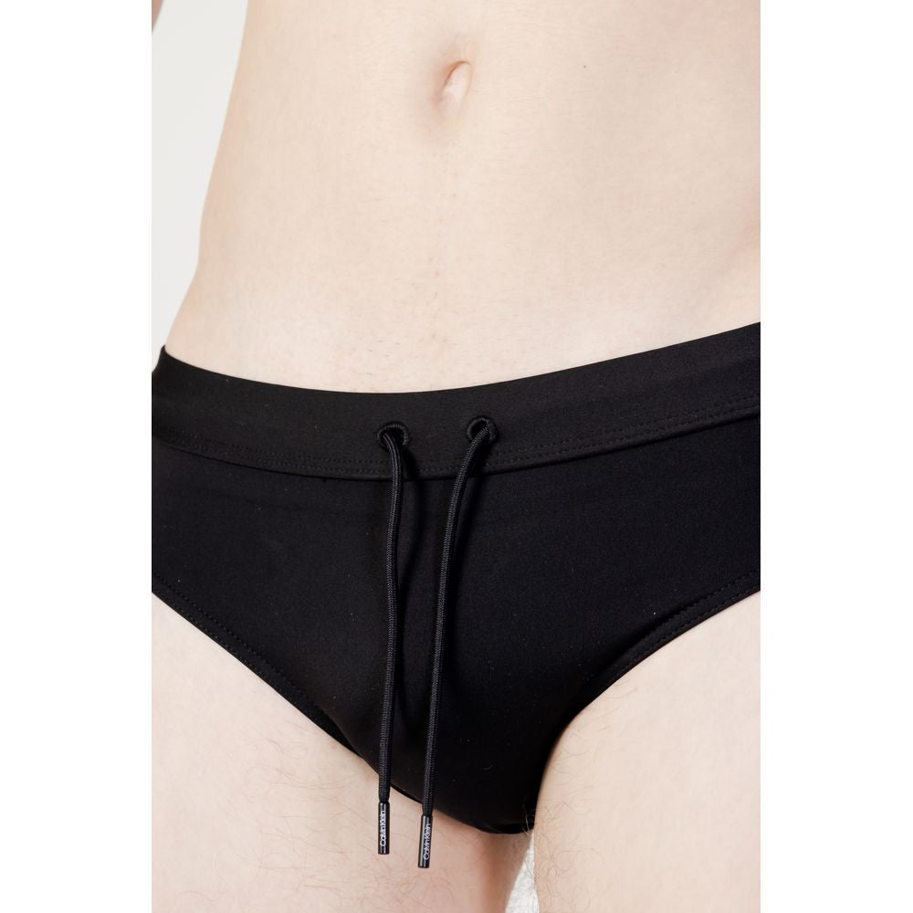 Black Polyester Swimwear