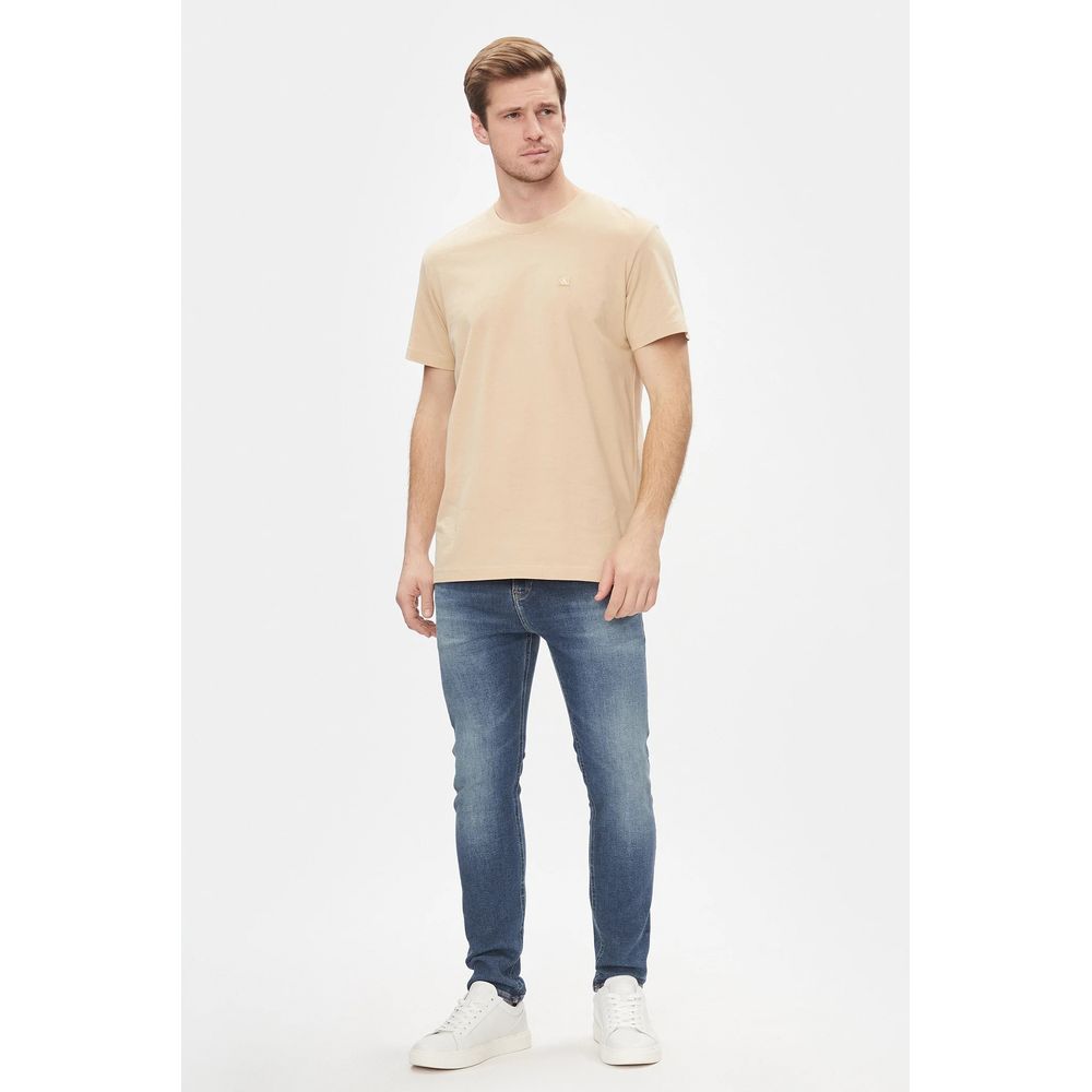 Beige Organic Cotton T-Shirt