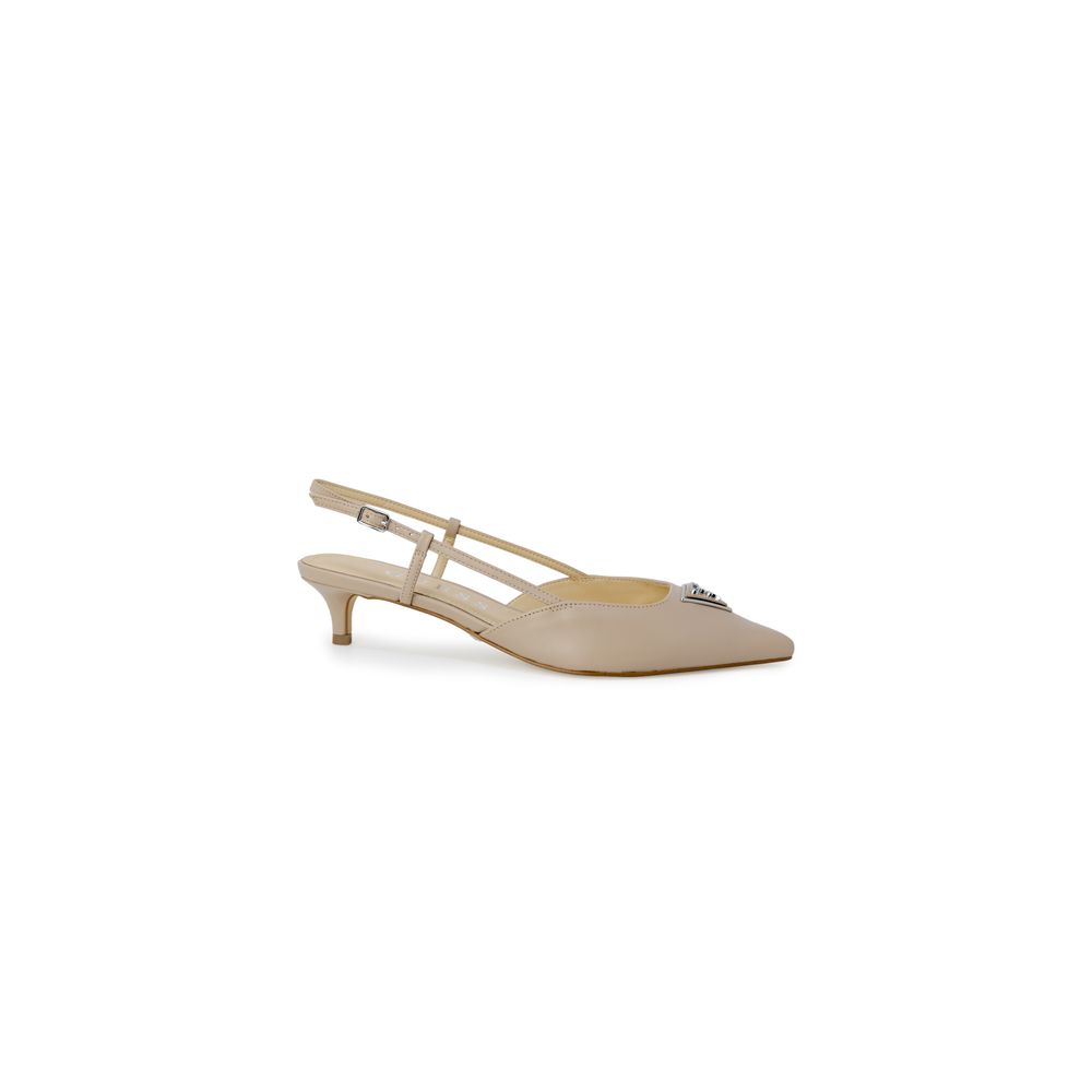 Beige Polyester Pump